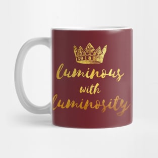 Luminous | The Great | Velementov Quote | Gold Texture Mug